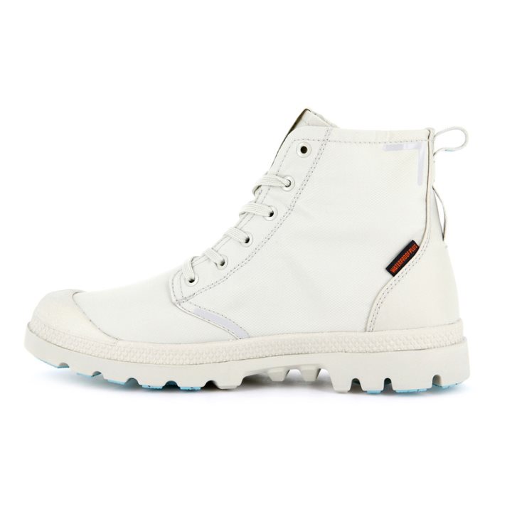 Palladium Pampa Lite+ Recycle WP+ Men's Boots Cream | UK I892-NQK